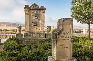 Monument to the granting of the municipality to Castrojeriz at Plaza del Fuero (square of the...