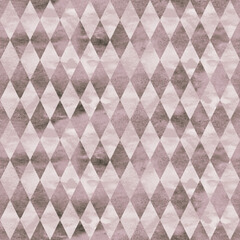 Alice in Wonderland style watercolor diamond rhombus  seamless pattern  - 402722094