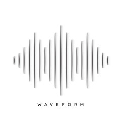 Waveform background design vector
