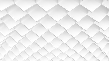Light texture and background of white squares. 