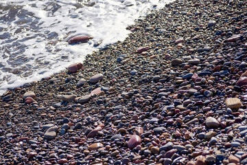 Small rocks beach shore