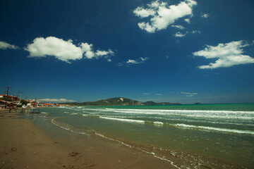 sandy beaches of Zakynthos, Zakintos, Greek island in the Ionian sea, west of Peloponnese, the third largest in the archipelago of Ionian Islands