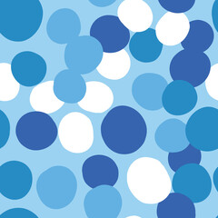 Vector seamless texture background pattern. Hand drawn, blue, white colors.