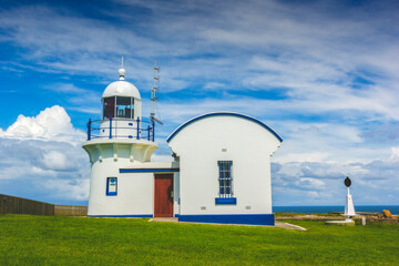 Fototapeta na wymiar Lighthouse in Harrington Beach State Park