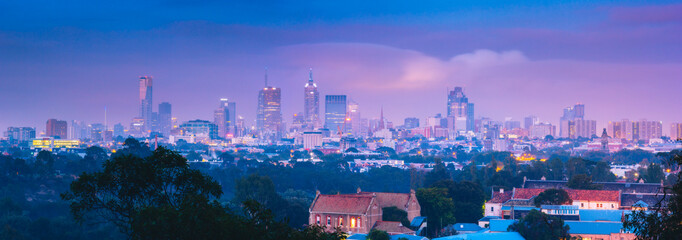 Fototapeta na wymiar Panorama of Melbourne