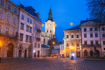 Fototapeta na wymiar Old town of Lviv