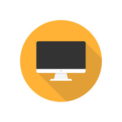 Monitor icon. Vector illustration.