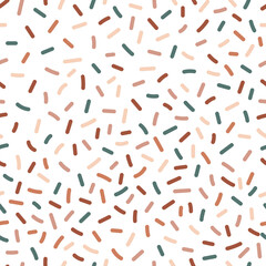 Terracotta abstract seamless pattern for cover pages, backgrounds. Modern art style creative trendy vector
