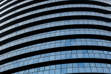 office building with mirrored glasses