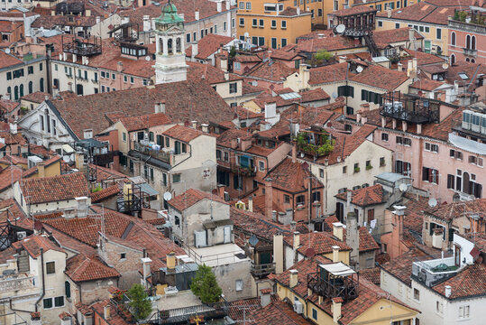 Venedig-Altstadt - Luftbild-Detail