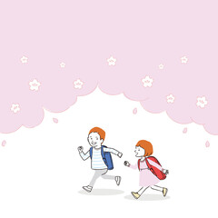 手書き線画イラスト 女の子 誕生日 Wall Mural Wallpaper Murals Yoshidaakiko1223