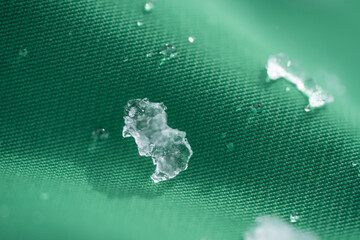 Textile textures with water drops and snow macro abstract