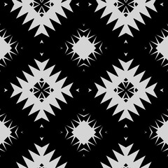 Black and white texture. Abstract seamless geometric pattern. 