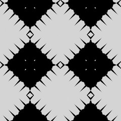 Black and white texture. Abstract seamless geometric pattern. 