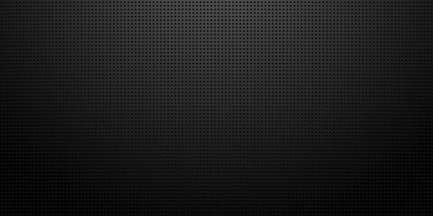 Black background Modern dark abstract seamless texture Perforated sheet metal - obrazy, fototapety, plakaty
