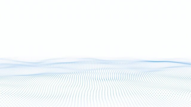 Abstract blue lines wave pattern. Modern background design, 4k video seamless loop