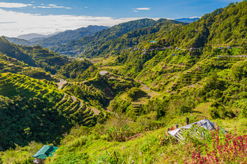 Rice terraces near Banaue village on Luzon island, Philippines