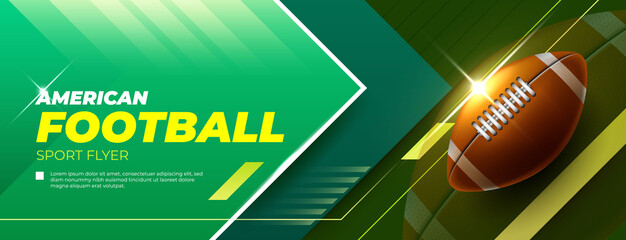 Horizontal poster for american football game © Kerfin7