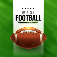Square poster for american football game © Kerfin7