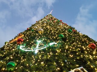christmas tree and decorations