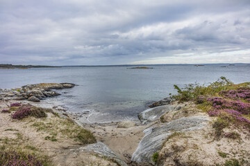 Fototapeta na wymiar Landscape on Vrango Island. Vrango is the southernmost inhabited island in the Southern Gothenburg Archipelago. Sweden.