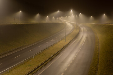 Obraz premium road in the fog