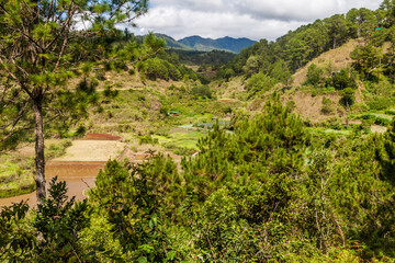 Fototapeta na wymiar Landscape around Sagada village on Luzon island, Philippines