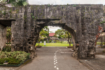 Fototapeta na wymiar Old ruins in Intramuros district of Manila, Philippines