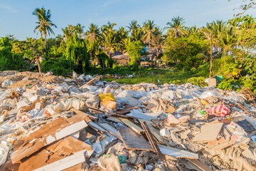 Garbage dump on Boracay island, Philippines