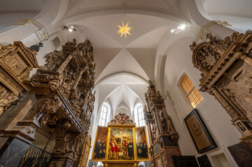 Innenaufnahmen der Stadtkriche Sankt Peter und Paul (Herderkriche) in Weimar