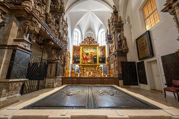 Innenaufnahmen der Stadtkriche Sankt Peter und Paul (Herderkriche) in Weimar