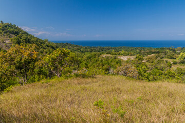 Landscape of Siquijor island, Philippines.