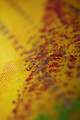 Colorful acrylic paint on canvas close up modern high quality prints