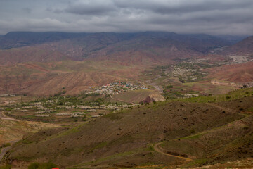 Landscape of Alamut valley in Iran