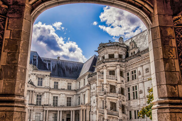 Obraz premium Majestic Castle of Blois with its Spiral Stairs