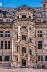 Majestic Castle of Blois with its Spiral Stairs - 402756644