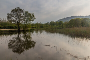 Soostan Lagoon near Lahijan, Gilan province, Iran