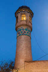 Minaret of Mirza Ali Akbar Mosque in Ardabil, Iran