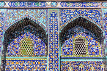 Decorativ walls of Sheikh Safi Al-Din Ardabili Shrine in Ardabil, Iran