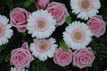 Gerberas and roses