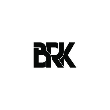 brk letter original monogram logo design