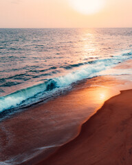 sunset on the beach