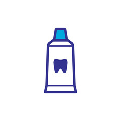 Toothpaste, icon, vector, design trendy