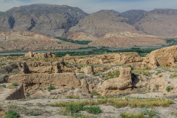 Ruins of Ancient Penjikent in Tajikistan