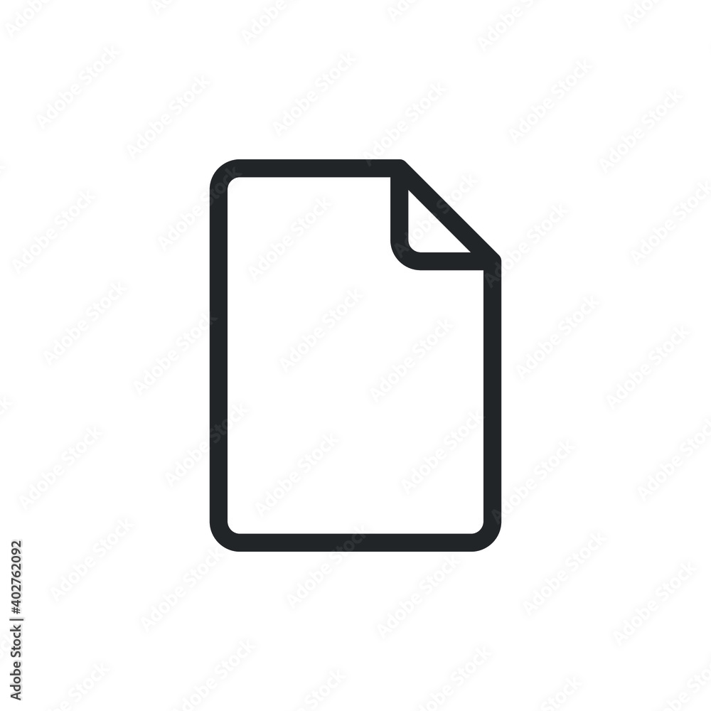 Poster business file document line icon for web template and app. vector illustration design on white backg