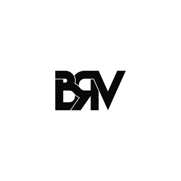 brv letter original monogram logo design