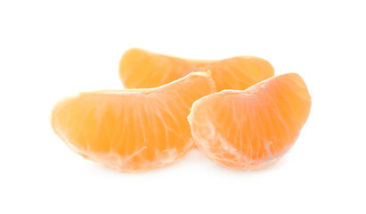 Fresh tangerine on white background. Citrus fruit
