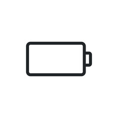 Battery full line icon for web template and app. Vector illustration design on white background. EPS 10