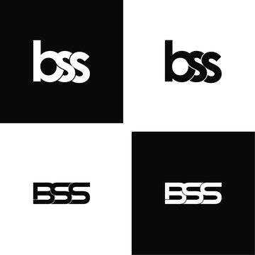 bss letter original monogram logo design