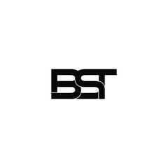 bst letter original monogram logo design